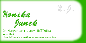 monika junek business card